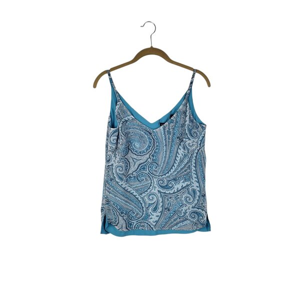 White House Black Market NWT Reversible Print Cami Oasis Paisley Womens Size XXS - Picture 1 of 10